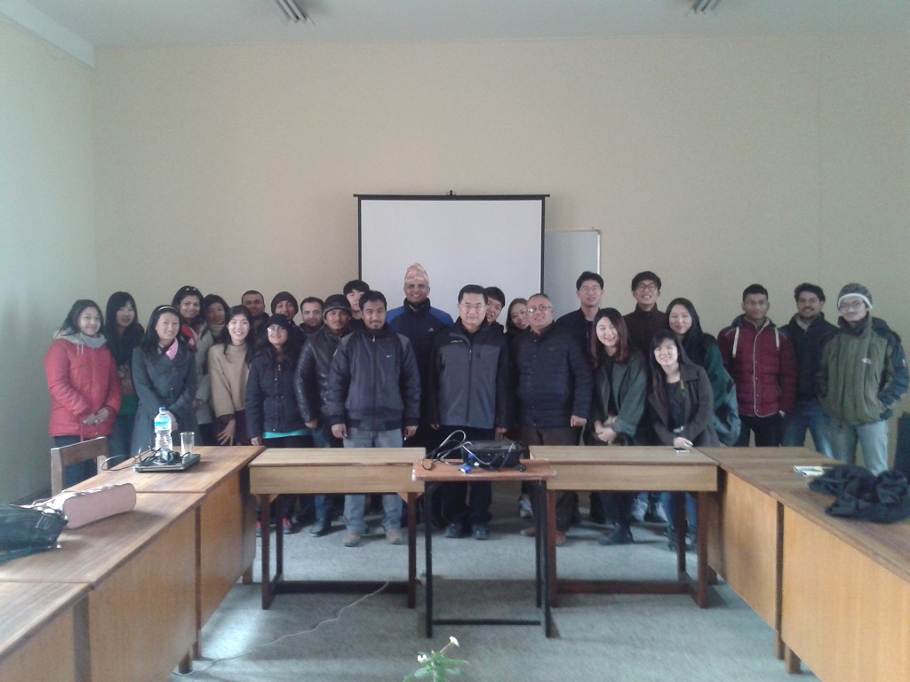 Group Photo with students and Professor of Hangdong Global University South Korea